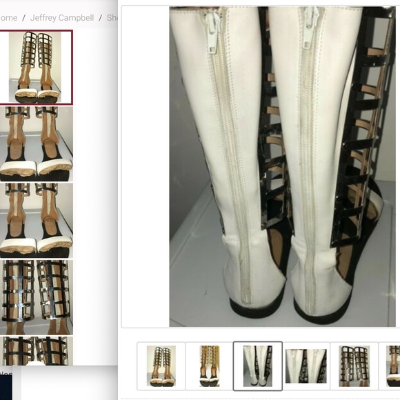 NWT Jeffrey Campbell Birdland CAGE METAL sandal 10 - Picture 6 of 15